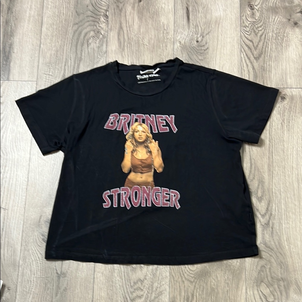 Brittney Spears Black Graphic T-Shirt